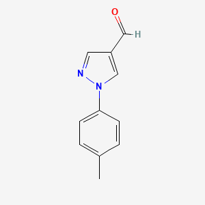 molecular formula C11H10N2O B1298948 1-(4-甲基苯基)-1H-吡唑-4-甲醛 CAS No. 337957-59-2