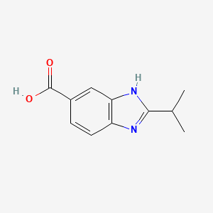 molecular formula C11H12N2O2 B1298949 2-Isopropyl-1H-benzoimidazole-5-carboxylic acid CAS No. 505078-93-3