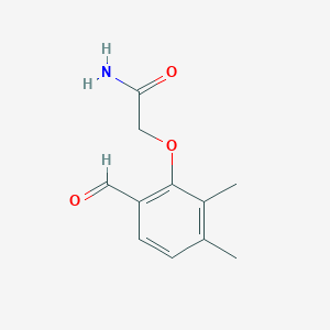 molecular formula C11H13NO3 B12989527 2-(6-Formyl-2,3-dimethylphenoxy)acetamide 