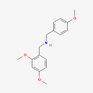 molecular formula C17H21NO3 B1298960 (2,4-Dimethoxy-benzyl)-(4-methoxy-benzyl)-amine CAS No. 510723-61-2