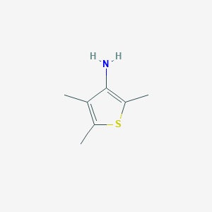 molecular formula C7H11NS B12989606 2,4,5-Trimethylthiophen-3-amine 