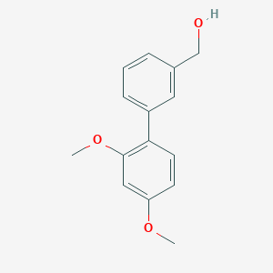 molecular formula C15H16O3 B12989608 3-(2,4-Dimethoxyphenyl)benzyl alcohol CAS No. 885963-78-0