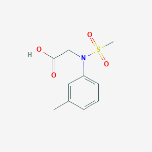 molecular formula C10H13NO4S B1298961 N-(3-Methylphenyl)-N-(methylsulfonyl)glycine CAS No. 363571-47-5
