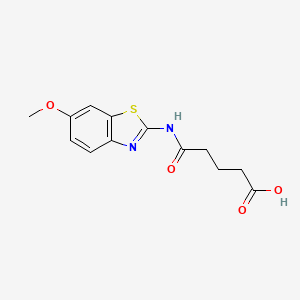 molecular formula C13H14N2O4S B1298964 4-(6-Methoxy-benzothiazol-2-ylcarbamoyl)-butyric acid CAS No. 436086-78-1