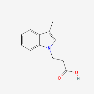 molecular formula C12H13NO2 B1298974 3-(3-methyl-1H-indol-1-yl)propanoic acid CAS No. 57662-47-2