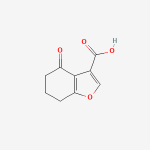 B1298975 4-Oxo-4,5,6,7-tetrahydro-1-benzofuran-3-carboxylic acid CAS No. 56671-28-4