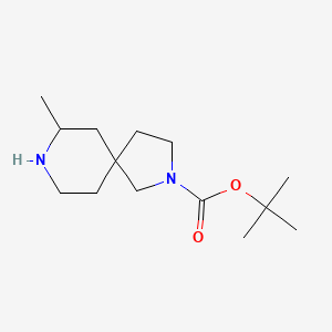 molecular formula C14H26N2O2 B12989765 tert-Butyl 7-methyl-2,8-diazaspiro[4.5]decane-2-carboxylate 