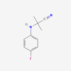 molecular formula C10H11FN2 B1298978 2-[(4-Fluorophenyl)amino]-2-methylpropanenitrile CAS No. 121071-28-1