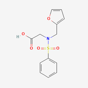 molecular formula C13H13NO5S B1298981 (Benzenesulfonylfuran-2-ylmethylamino)-acetic acid CAS No. 337494-85-6