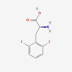 molecular formula C9H9F2NO2 B1298986 2,6-二氟-L-苯丙氨酸 CAS No. 33787-05-2