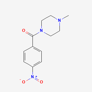 molecular formula C12H15N3O3 B1298988 (4-Methylpiperazin-1-yl)(4-nitrophenyl)methanone CAS No. 21091-98-5