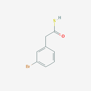 molecular formula C8H7BrOS B12989888 2-(3-Bromophenyl)ethanethioicO-acid 
