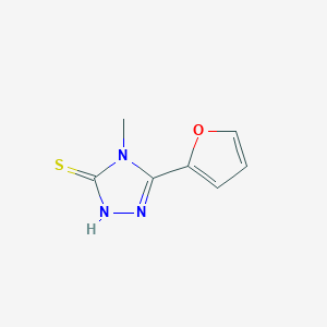 molecular formula C7H7N3OS B1298990 5-(2-furyl)-4-methyl-4H-1,2,4-triazole-3-thiol CAS No. 27106-14-5