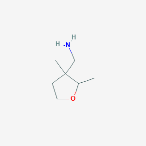 molecular formula C7H15NO B12989908 (2,3-Dimethyltetrahydrofuran-3-yl)methanamine 