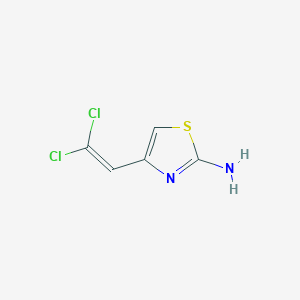molecular formula C5H4Cl2N2S B1298992 4-(2,2-二氯乙烯基)-1,3-噻唑-2-胺 CAS No. 73040-47-8