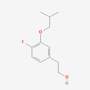molecular formula C12H17FO2 B12989986 2-(4-Fluoro-3-isobutoxyphenyl)ethanol 