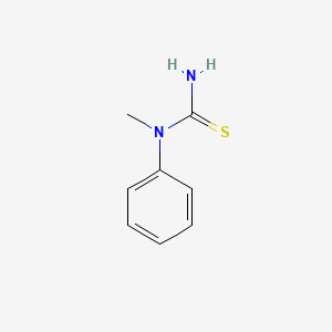 molecular formula C8H10N2S B1299000 1-Methyl-1-phenylthiourea CAS No. 4104-75-0