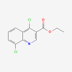 molecular formula C12H9Cl2NO2 B1299007 Ethyl 4,8-dichloroquinoline-3-carboxylate CAS No. 56824-91-0