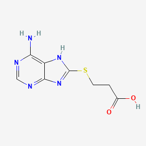 3-(6-Amino-9H-purin-8-ylsulfanyl)-propionic acid