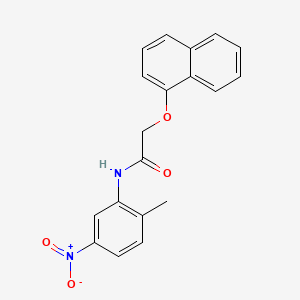 molecular formula C19H16N2O4 B12990163 N-(2-Methyl-5-nitrophenyl)-2-(naphthalen-1-yloxy)acetamide 