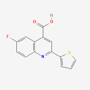 6-Fluoro-2-thiophen-2-yl-quinoline-4-carboxylic acid