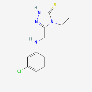 5-[(3-Chloro-4-methyl-phenylamino)-methyl]-4-ethyl-4H-[1,2,4]triazole-3-thiol