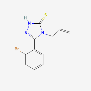 4-Allyl-5-(2-bromo-phenyl)-2,4-dihydro-[1,2,4]triazole-3-thione