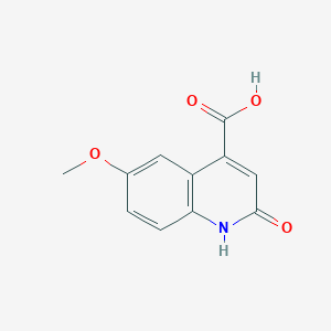 molecular formula C11H9NO4 B1299045 2-Hydroxy-6-methoxy-quinoline-4-carboxylic acid CAS No. 32431-29-1