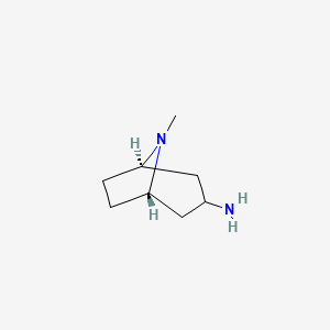 molecular formula C8H16N2 B1299054 endo-8-Methyl-8-azabicyclo[3.2.1]octan-3-amine CAS No. 87571-88-8
