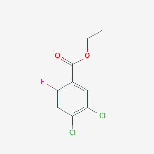 molecular formula C9H7Cl2FO2 B12990635 Ethyl 4,5-dichloro-2-fluorobenzoate 