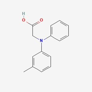 molecular formula C15H15NO2 B12990708 2-(Phenyl(m-tolyl)amino)acetic acid 