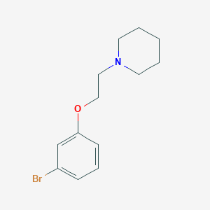 molecular formula C13H18BrNO B1299075 1-[2-(3-Bromophenoxy)ethyl]piperidine CAS No. 554430-68-1