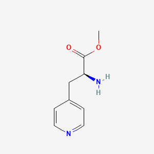 molecular formula C9H12N2O2 B12990764 Methyl (S)-2-amino-3-(pyridin-4-yl)propanoate 
