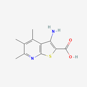 3-Amino-4,5,6-trimethylthieno[2,3-b]pyridine-2-carboxylic acid