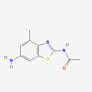 molecular formula C10H11N3OS B1299081 N-(6-Amino-4-methyl-benzothiazol-2-yl)-acetamide CAS No. 314033-48-2
