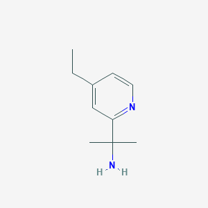 molecular formula C10H16N2 B12990838 2-(4-Ethylpyridin-2-yl)propan-2-amine 