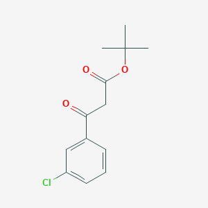 molecular formula C13H15ClO3 B12990847 tert-Butyl 3-(3-chlorophenyl)-3-oxopropanoate 
