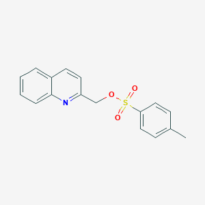 molecular formula C17H15NO3S B012991 Quinolin-2-ylmethyl 4-methylbenzenesulfonate CAS No. 19820-77-0