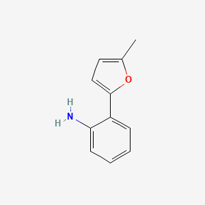 molecular formula C11H11NO B1299108 2-(5-Methylfuran-2-yl)aniline CAS No. 400750-84-7