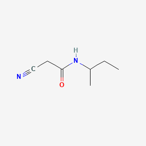 molecular formula C7H12N2O B12991090 2-Cyano-N-(1-methylpropyl)acetamide CAS No. 52493-36-4