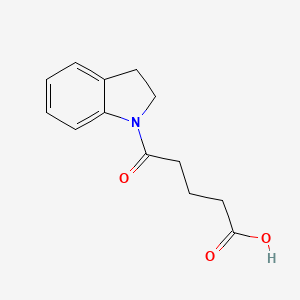 molecular formula C13H15NO3 B1299117 5-(2,3-dihydro-1H-indol-1-yl)-5-oxopentanoic acid CAS No. 239135-37-6