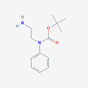 molecular formula C13H20N2O2 B12991232 tert-Butyl (2-aminoethyl)(phenyl)carbamate CAS No. 121492-11-3
