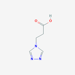 molecular formula C5H7N3O2 B12991538 3-(4H-1,2,4-triazol-4-yl)propanoic acid 