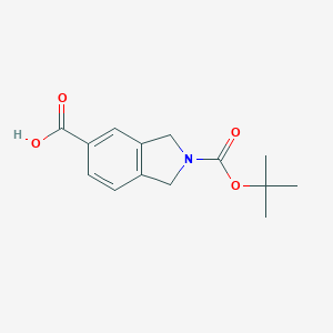 molecular formula C14H17NO4 B129916 2-(Tert-butoxycarbonyl)isoindoline-5-carboxylic acid CAS No. 149353-71-9