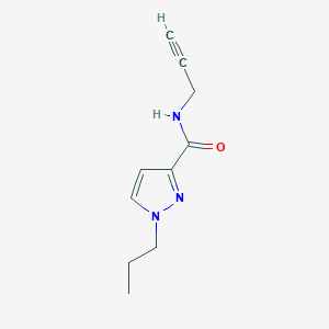 molecular formula C10H13N3O B12991693 N-(Prop-2-yn-1-yl)-1-propyl-1H-pyrazole-3-carboxamide 
