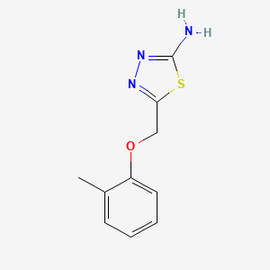 5-[(2-Methylphenoxy)methyl]-1,3,4-thiadiazol-2-amine