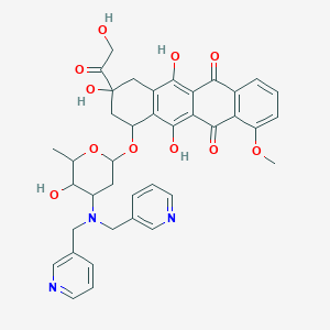 molecular formula C39H39N3O11 B129920 N,N-Bis(3-pyridylmethyl)adriamycin CAS No. 145785-64-4