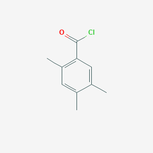 molecular formula C10H11ClO B12992072 2,4,5-Trimethylbenzoyl chloride CAS No. 34824-32-3