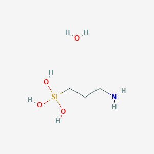 molecular formula C3H13NO4Si B12992084 (3-Aminopropyl)silanetriol hydrate 