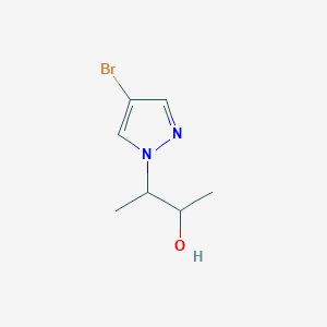 molecular formula C7H11BrN2O B12992193 3-(4-bromo-1H-pyrazol-1-yl)butan-2-ol 